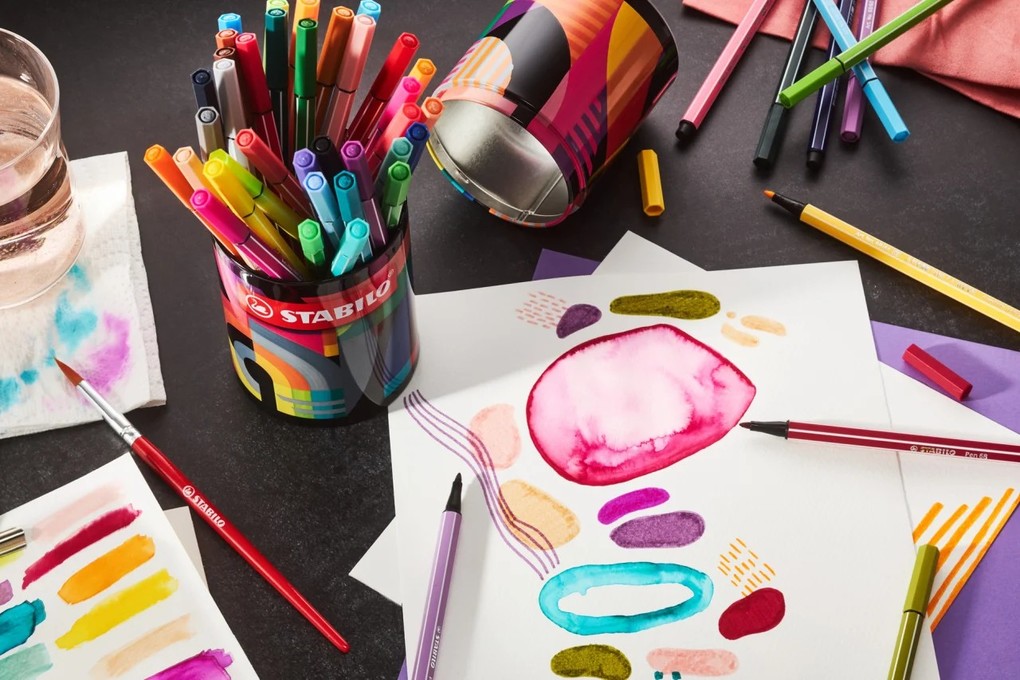 Weitere Ansicht: STABILO Filzstift Pen 68 ARTY 45er Metalldose