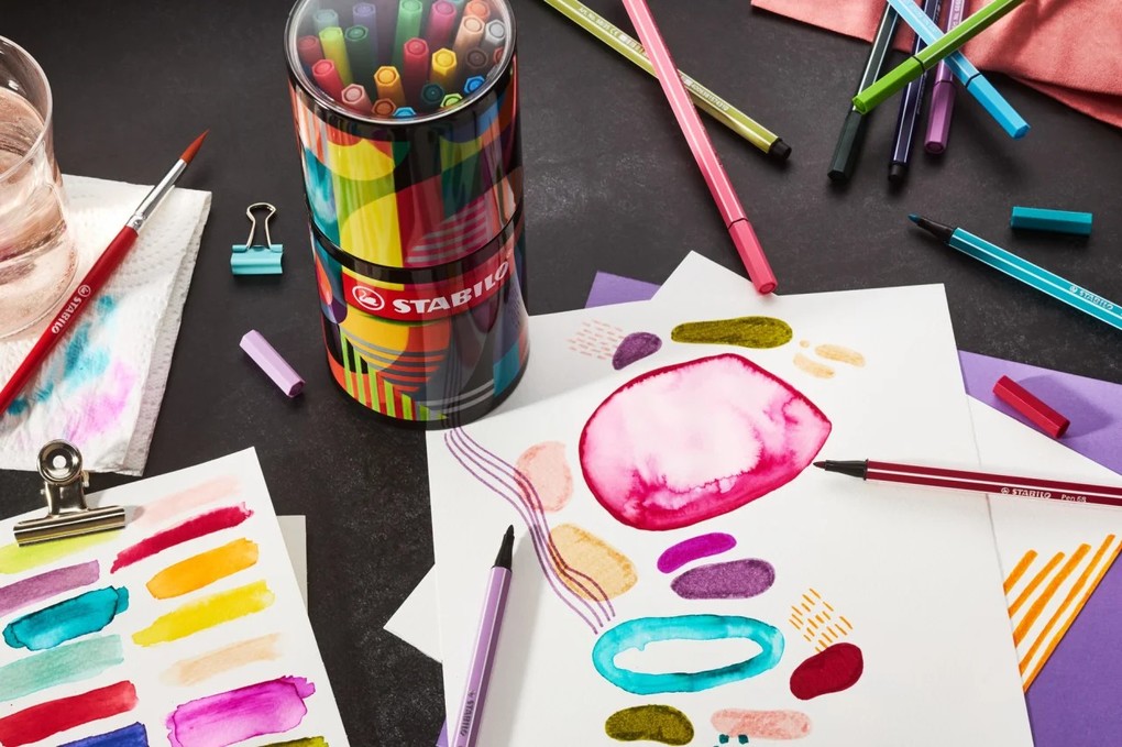 Weitere Ansicht: STABILO Filzstift Pen 68 ARTY 45er Metalldose
