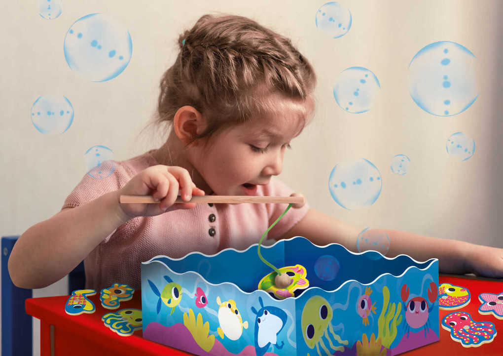 Weitere Ansicht: MONTESSORI Holz Angel Spiel