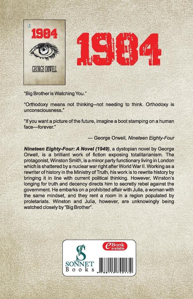 Weitere Ansicht: 1984 | George Orwell