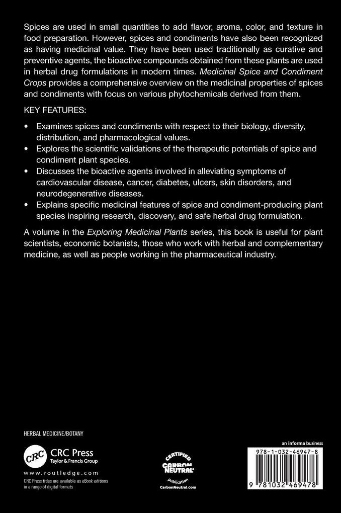 Weitere Ansicht: Medicinal Spice and Condiment Crops