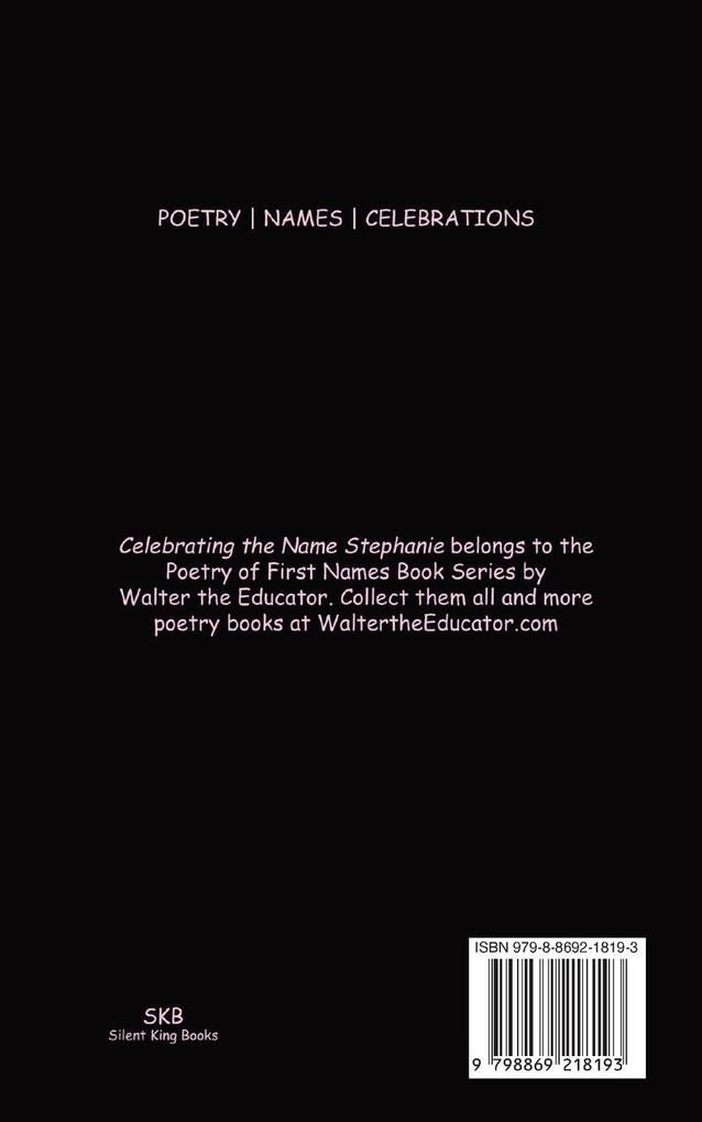 Weitere Ansicht: Celebrating the Name Stephanie | Walter the Educator