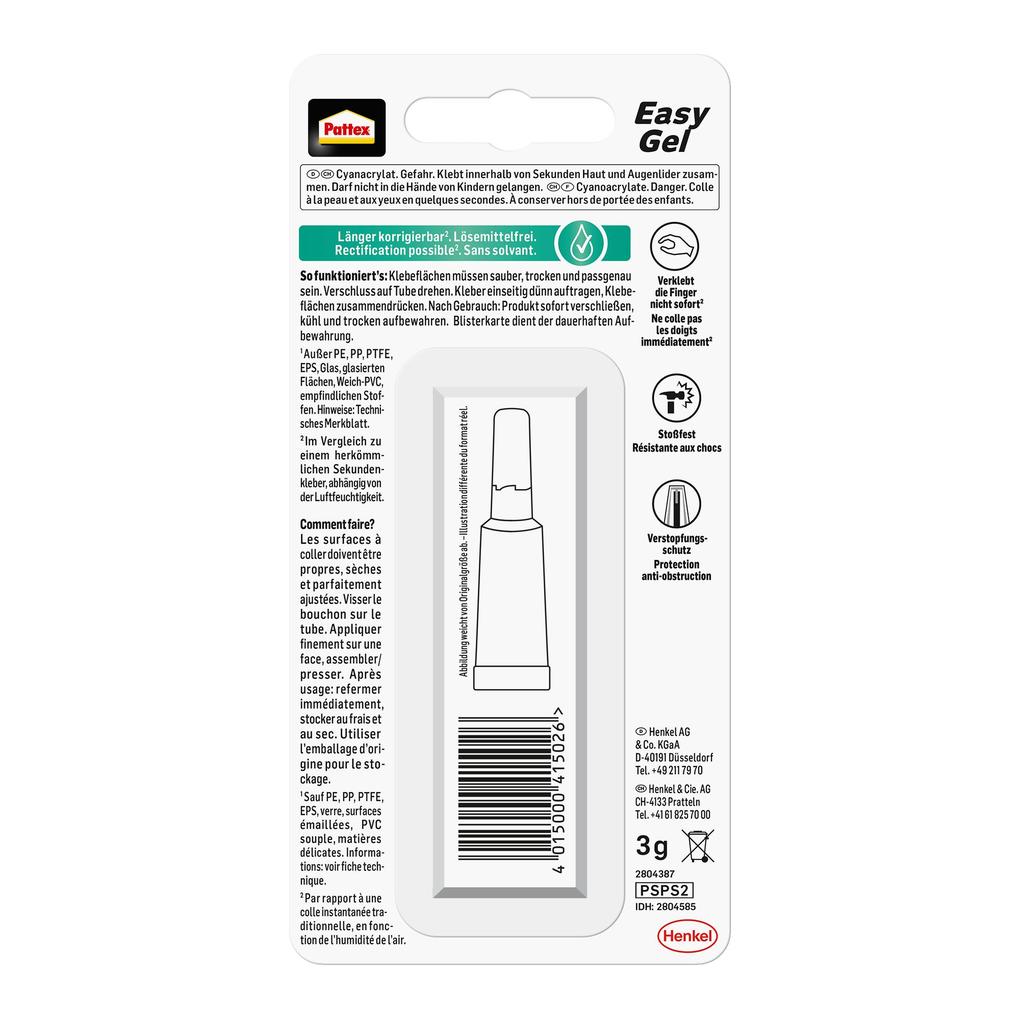 Weitere Ansicht: Pattex Kleben Pattex Power Easy Gel, 3 g