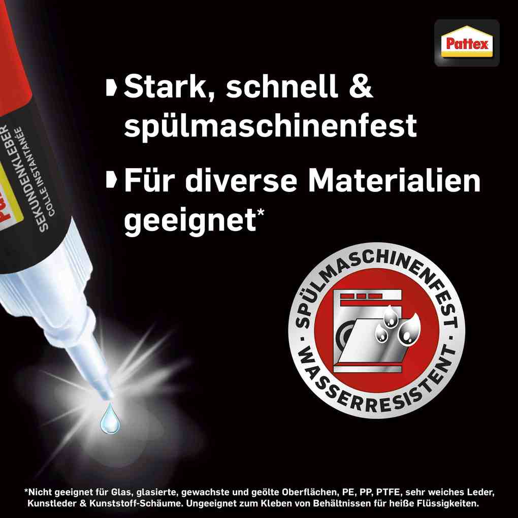 Weitere Ansicht: Pattex Kleben Pattex Sekundenkleber Flüssig, 3 g