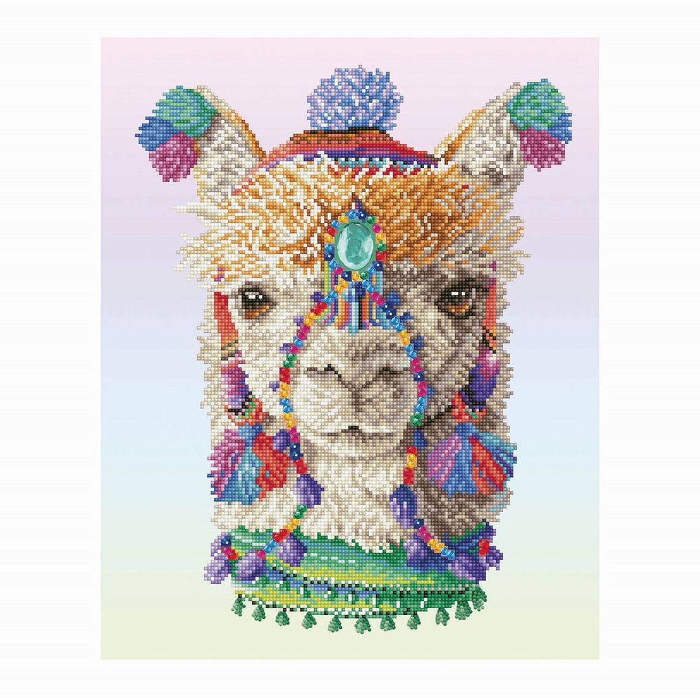 Weitere Ansicht: Diamond Dotz - Diamond Painting Bohemian Alpaka