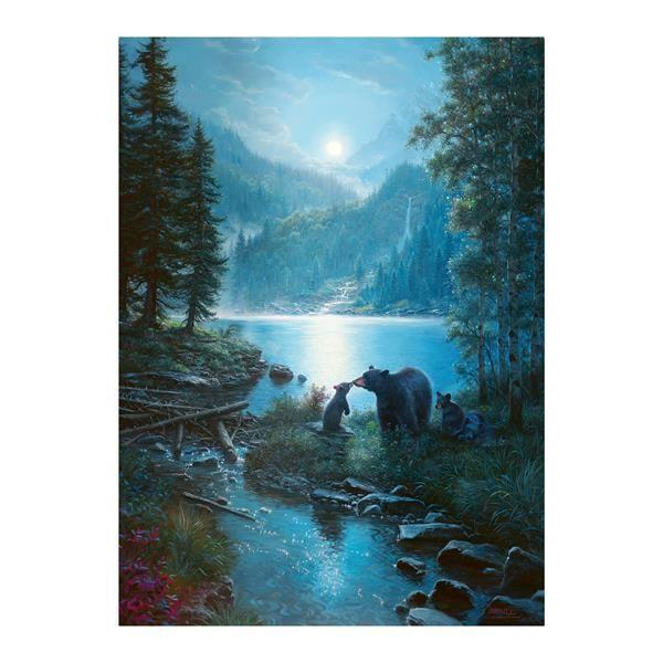 Weitere Ansicht: Bären im Mondschein 1000 Teile