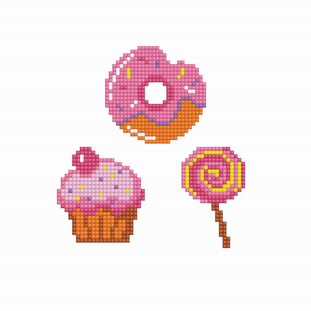 Weitere Ansicht: Diamond Dotz - Dotzies - Diamond Painting Sticker Süßigkeiten