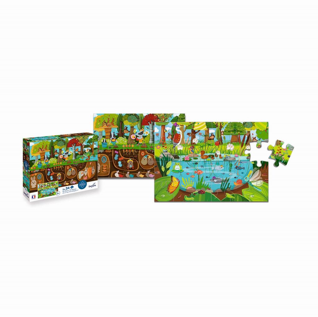 Weitere Ansicht: Waldtiere 2x24 Teile Puzzle
