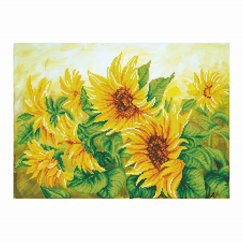 Weitere Ansicht: Diamond Dotz - Diamond Painting Sonnenblumenfeld