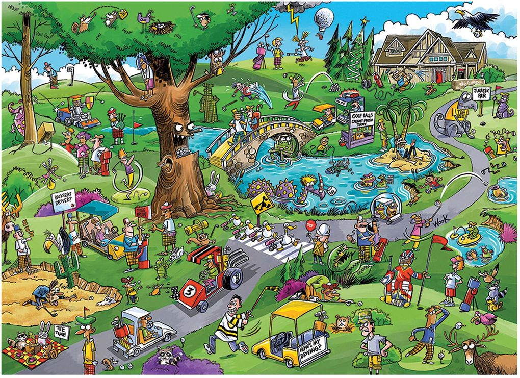 Weitere Ansicht: Cobble Hill - Verrückter Golfplatz, 1000 Teile
