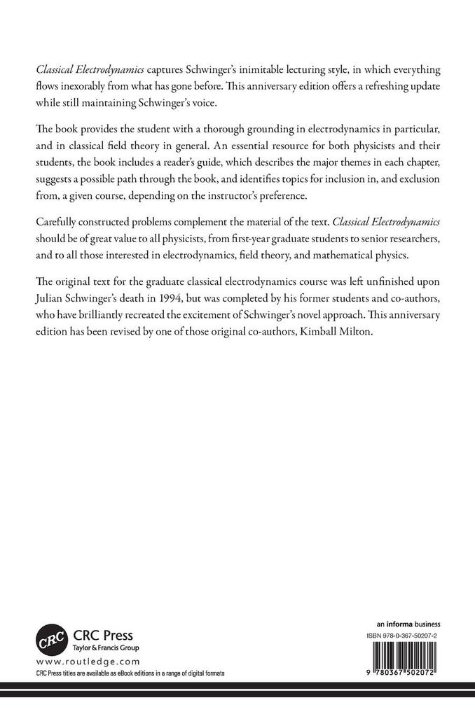 Weitere Ansicht: Classical Electrodynamics | Julian Schwinger