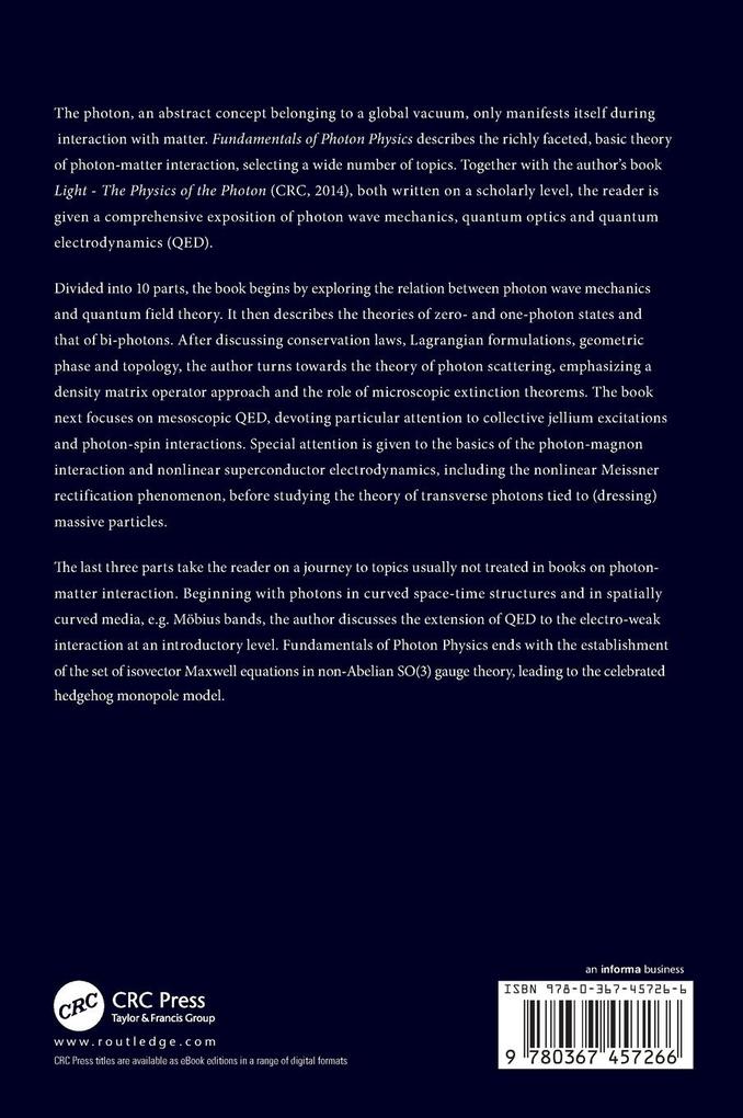 Weitere Ansicht: Fundamentals of Photon Physics | Ole Keller