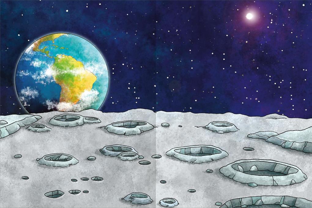 Weitere Ansicht: Erstes Stickern Metallic - Weltall