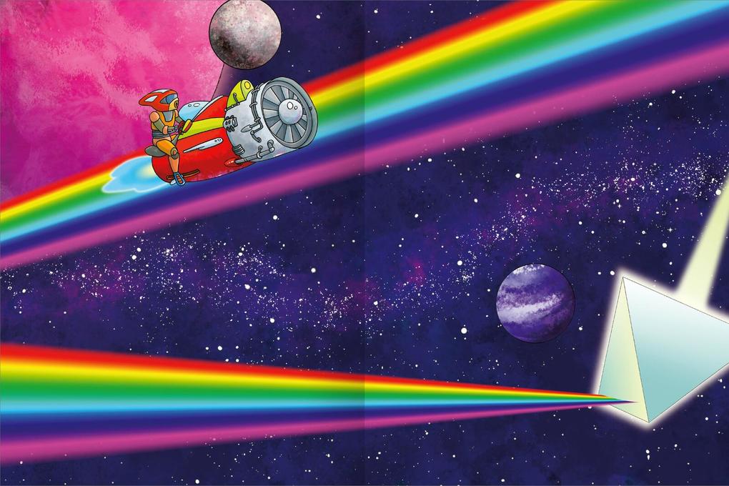 Weitere Ansicht: Erstes Stickern Metallic - Weltall