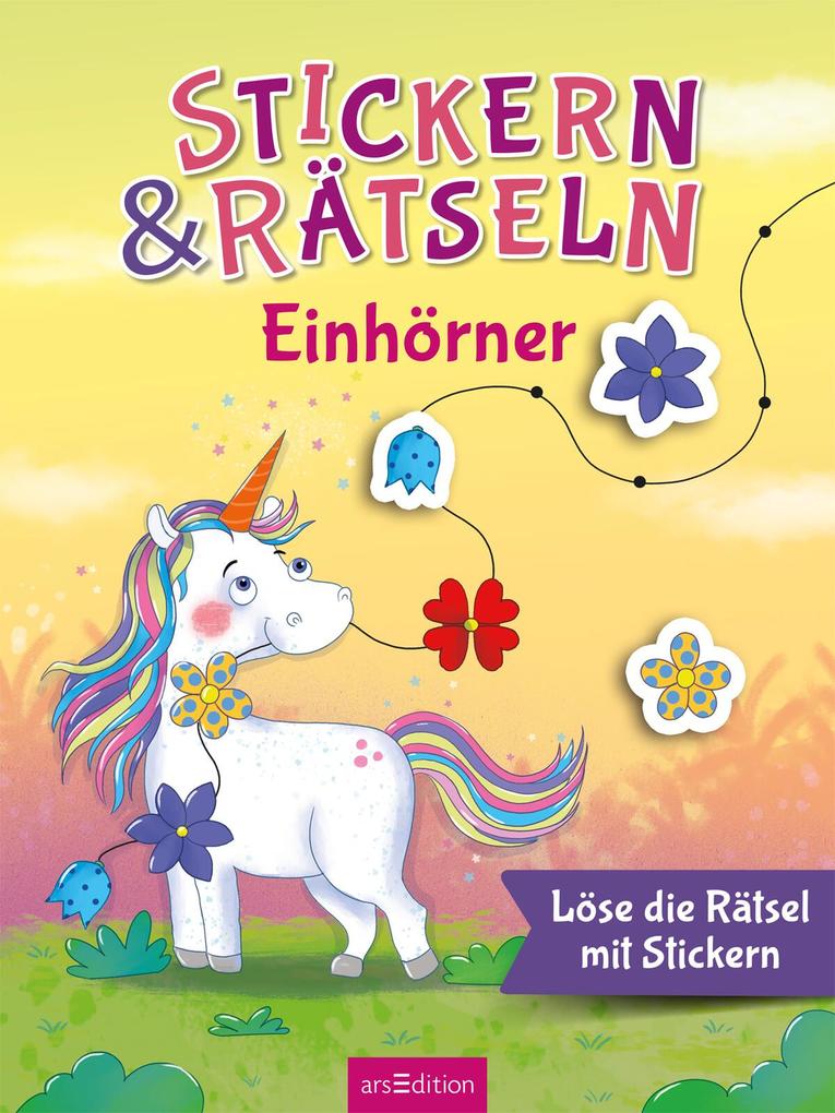 Weitere Ansicht: Stickern & Rätseln - Einhörner