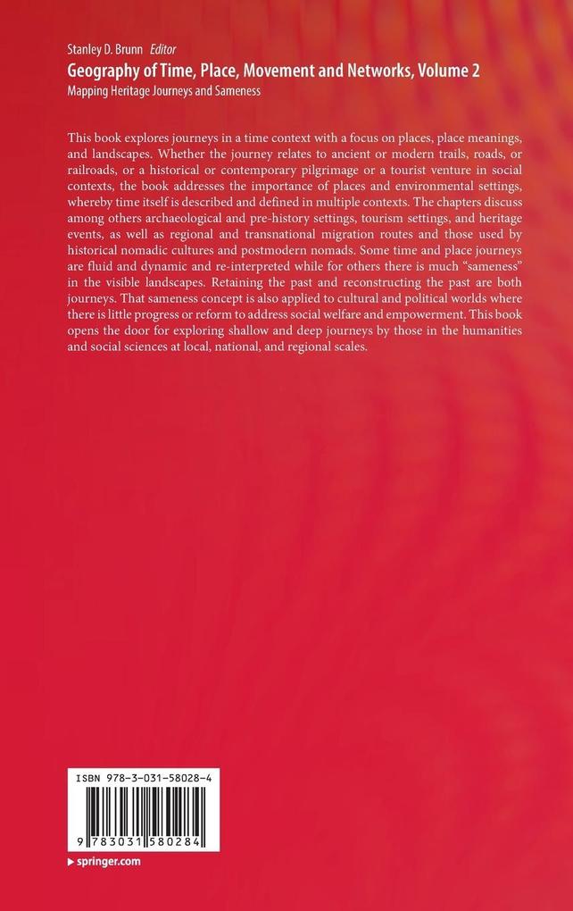 Weitere Ansicht: Geography of Time, Place, Movement and Networks, Volume 2