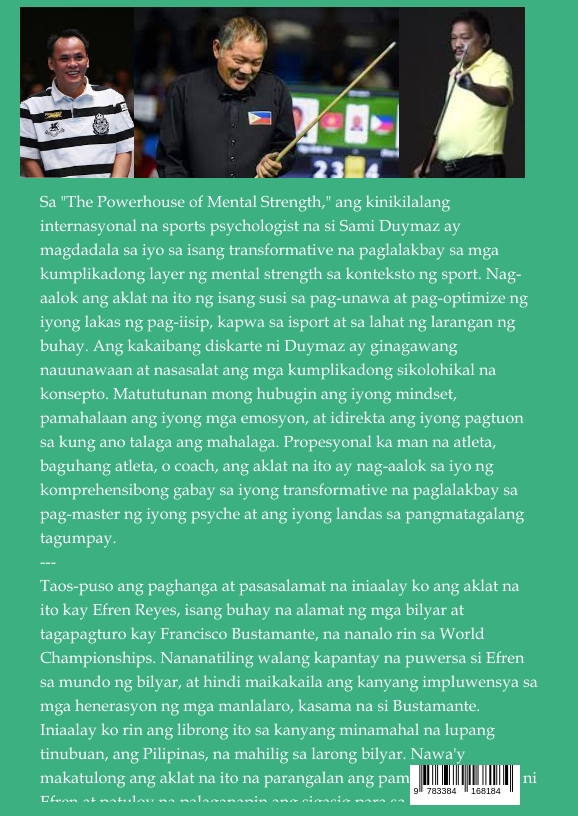 Weitere Ansicht: Ang powerhouse ng mental strength | Sami Duymaz