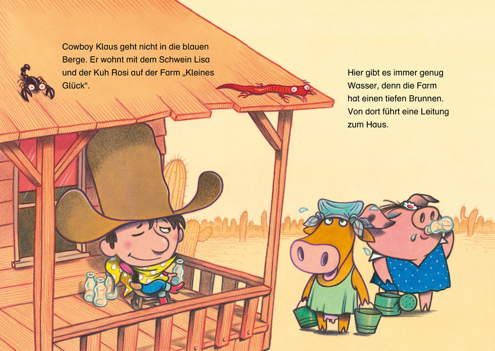 Weitere Ansicht: Cowboy Klaus und Otto der Ochsenfrosch | Eva Muszynski, Karsten Teich