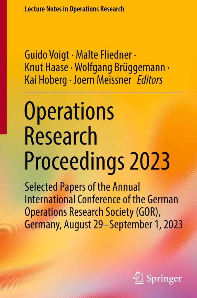 Produktbild: Operations Research Proceedings 2023