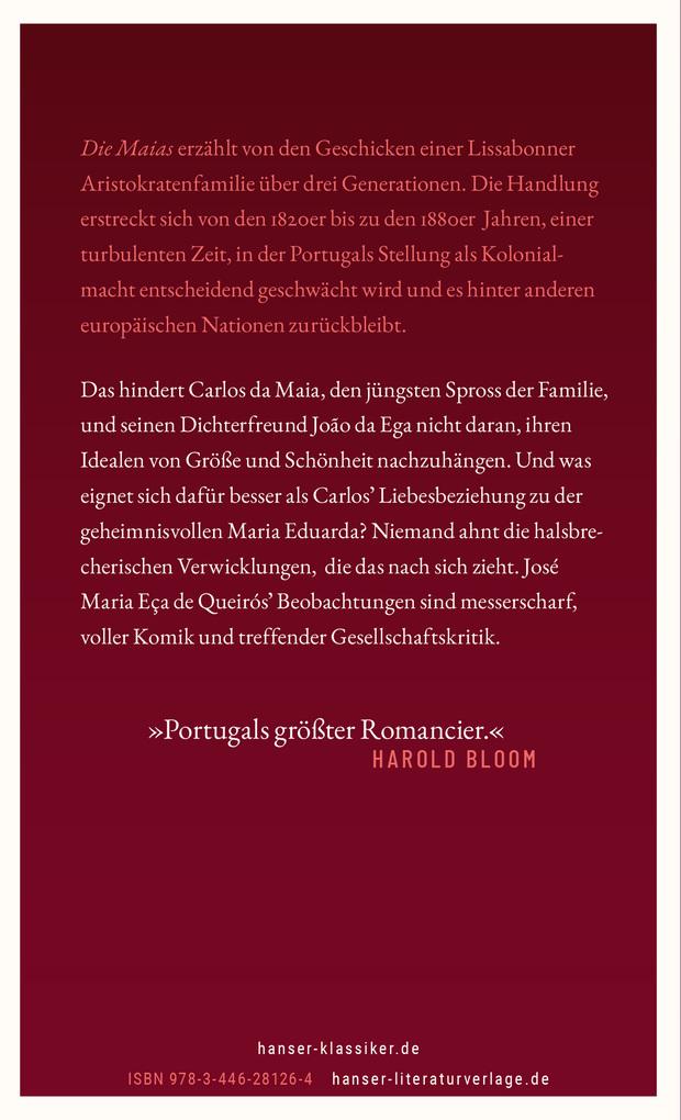 Weitere Ansicht: Die Maias | José Maria Eça de Queirós