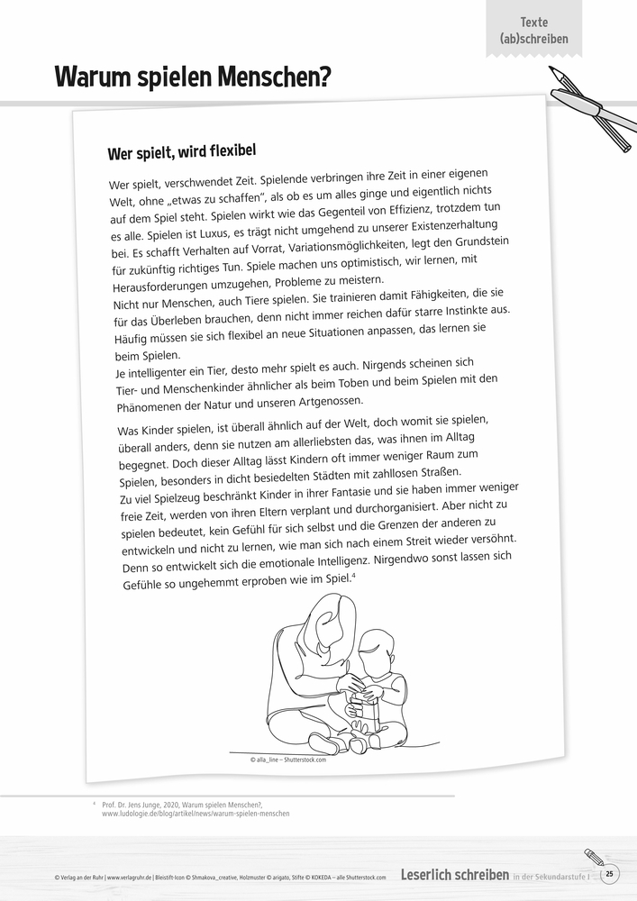 Weitere Ansicht: Leserlich schreiben in der Sekundarstufe I