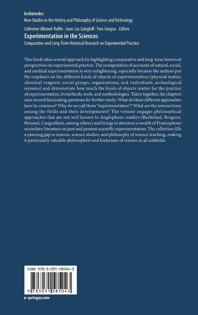 Weitere Ansicht: Experimentation in the Sciences