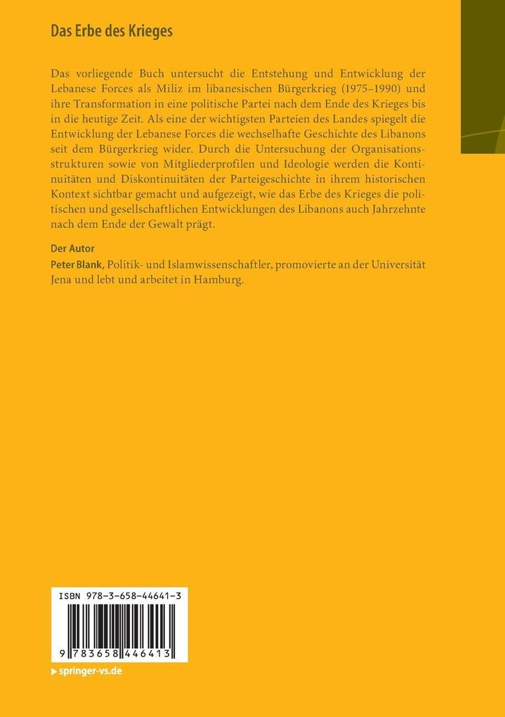 Weitere Ansicht: Das Erbe des Krieges | Peter Blank
