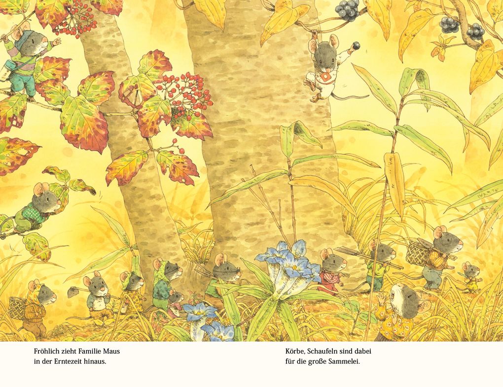Weitere Ansicht: Familie Maus bei der Ernte | Kazuo Iwamura, Rose Pflock