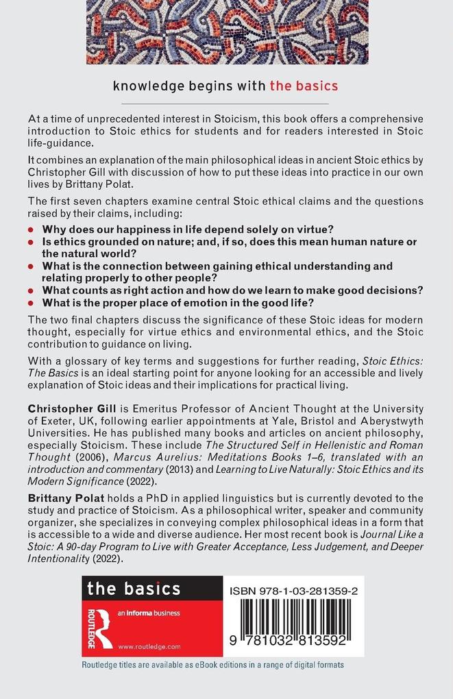 Weitere Ansicht: Stoic Ethics | Brittany Polat, Christopher Gill