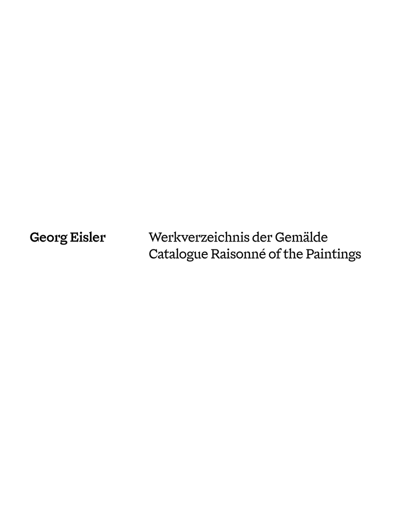 Weitere Ansicht: Georg Eisler. Werkverzeichnis der Gemälde | Ana Petrovi, Marjana Uhde