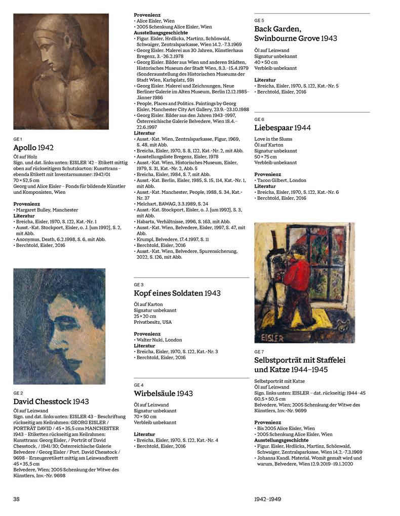 Weitere Ansicht: Georg Eisler. Werkverzeichnis der Gemälde | Ana Petrovi, Marjana Uhde
