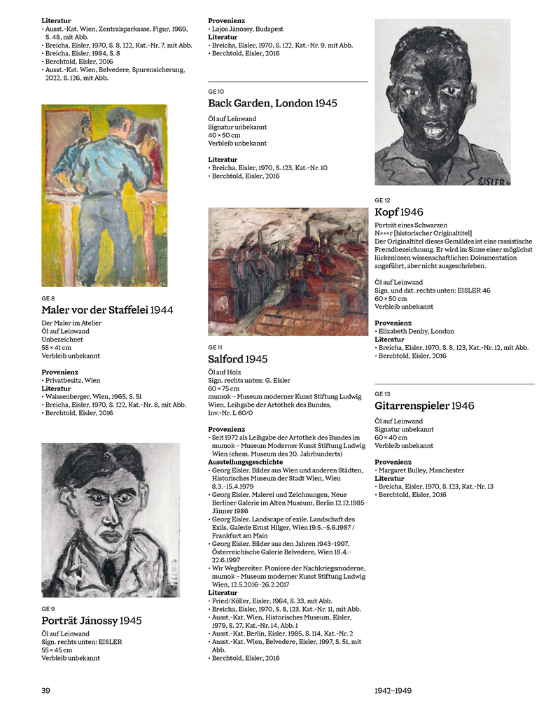 Weitere Ansicht: Georg Eisler. Werkverzeichnis der Gemälde | Ana Petrovi, Marjana Uhde