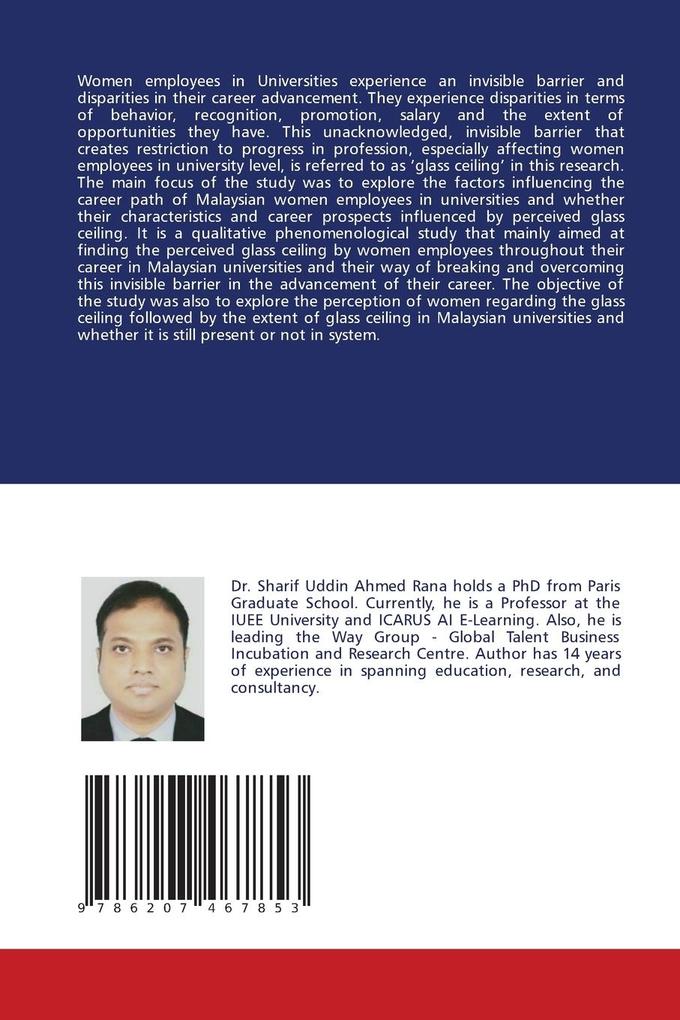 Weitere Ansicht: Factors Influencing Glass Ceiling for Women Employees | Sharif Uddin Ahmed Rana