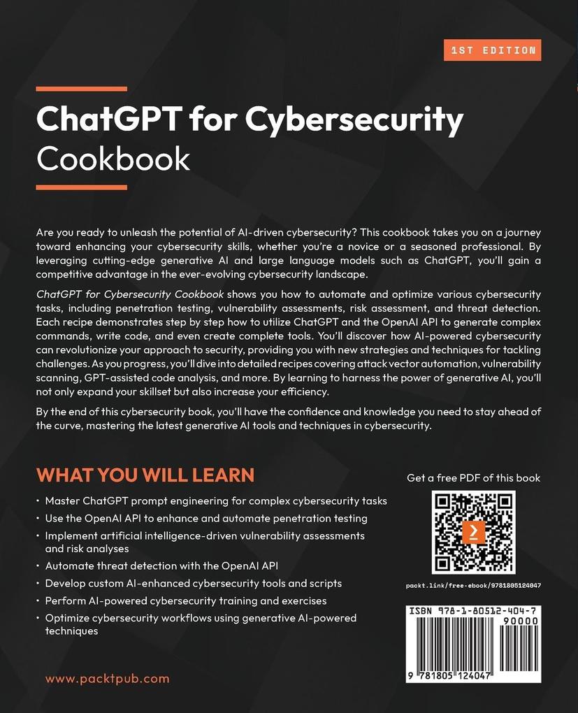 Weitere Ansicht: ChatGPT for Cybersecurity Cookbook | Clint Bodungen