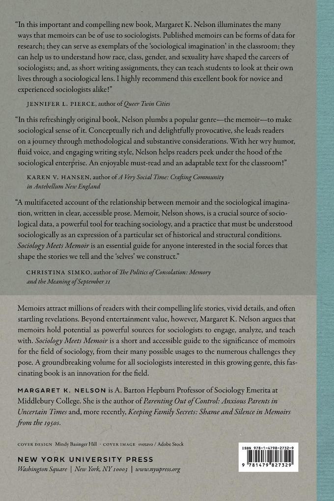 Weitere Ansicht: Sociology Meets Memoir | Margaret K Nelson
