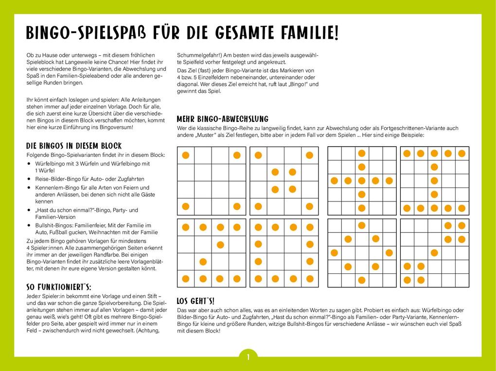 Weitere Ansicht: Der ultimative Bingo-Block für die ganze Familie