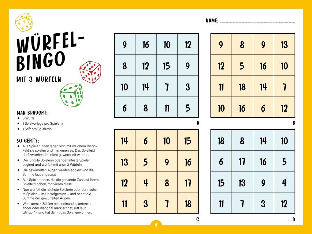 Weitere Ansicht: Der ultimative Bingo-Block für die ganze Familie