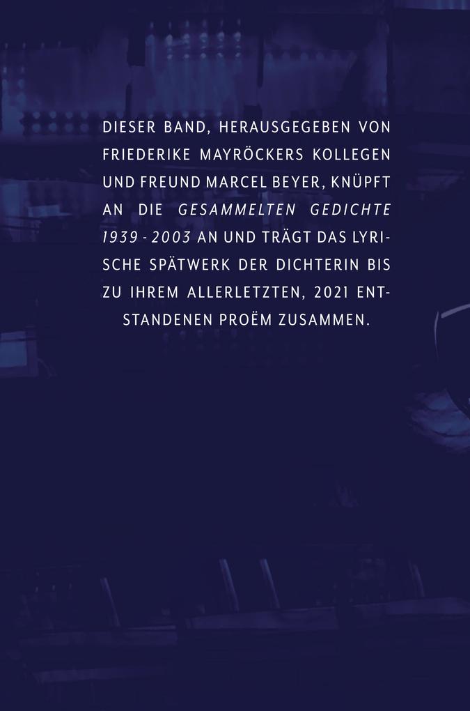 Weitere Ansicht: Gesammelte Gedichte | Friederike Mayröcker