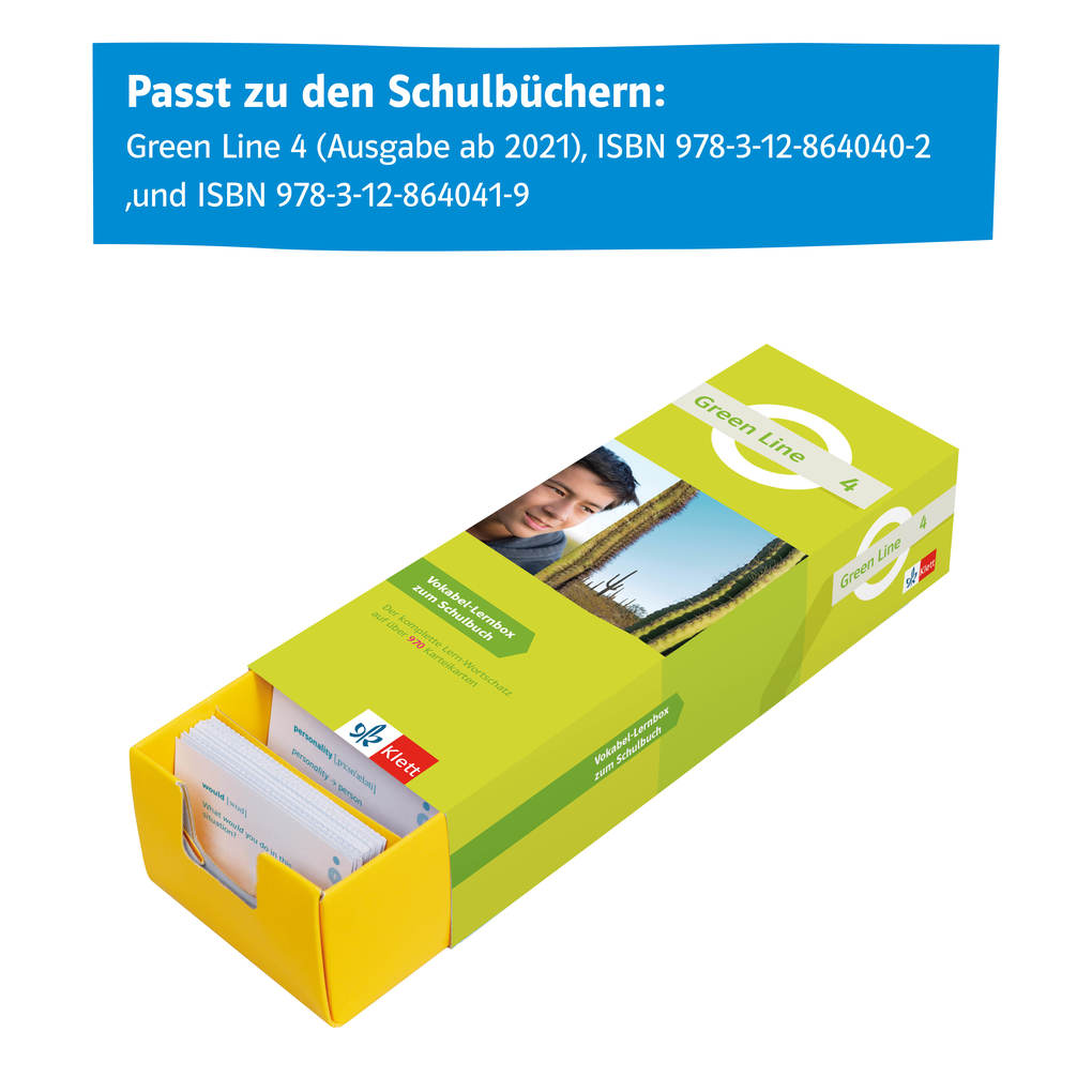 Weitere Ansicht: Green Line 4 (ab 2021) Klasse 8 Vokabel-Lernbox zum Schulbuch