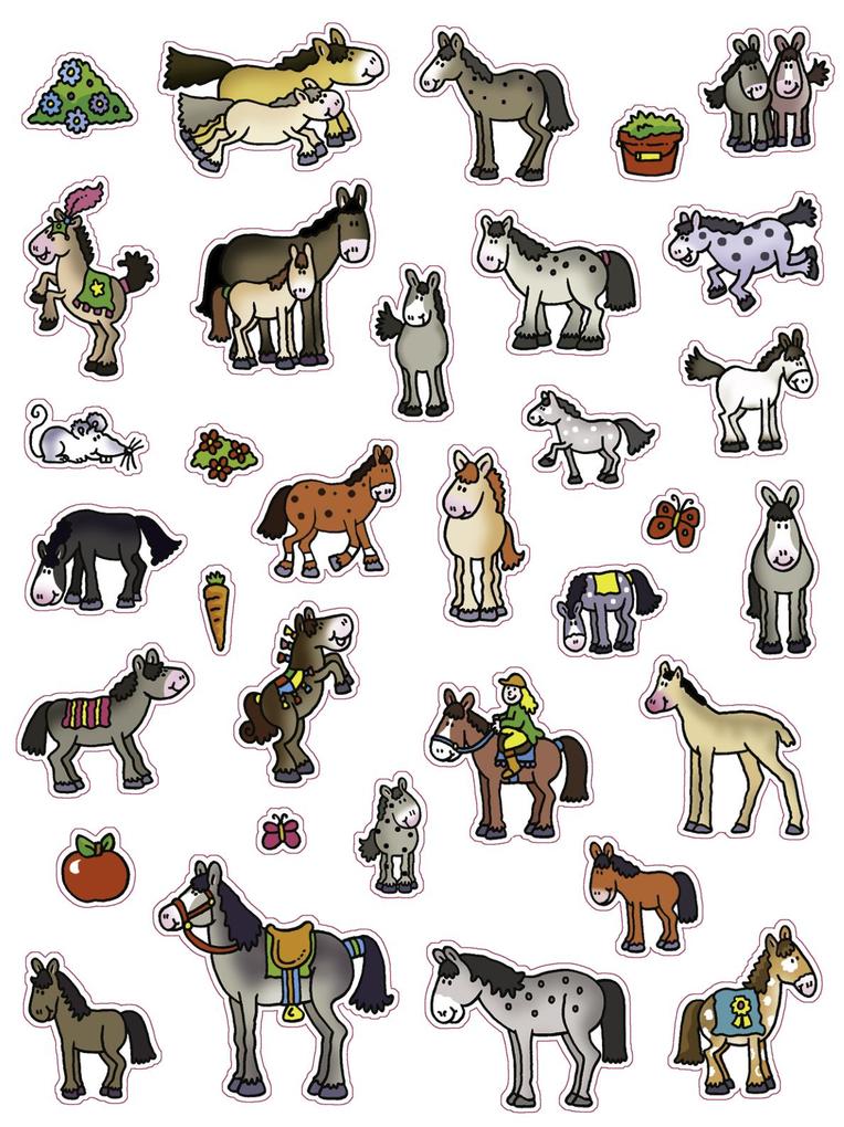 Weitere Ansicht: 555 Sticker Pferde