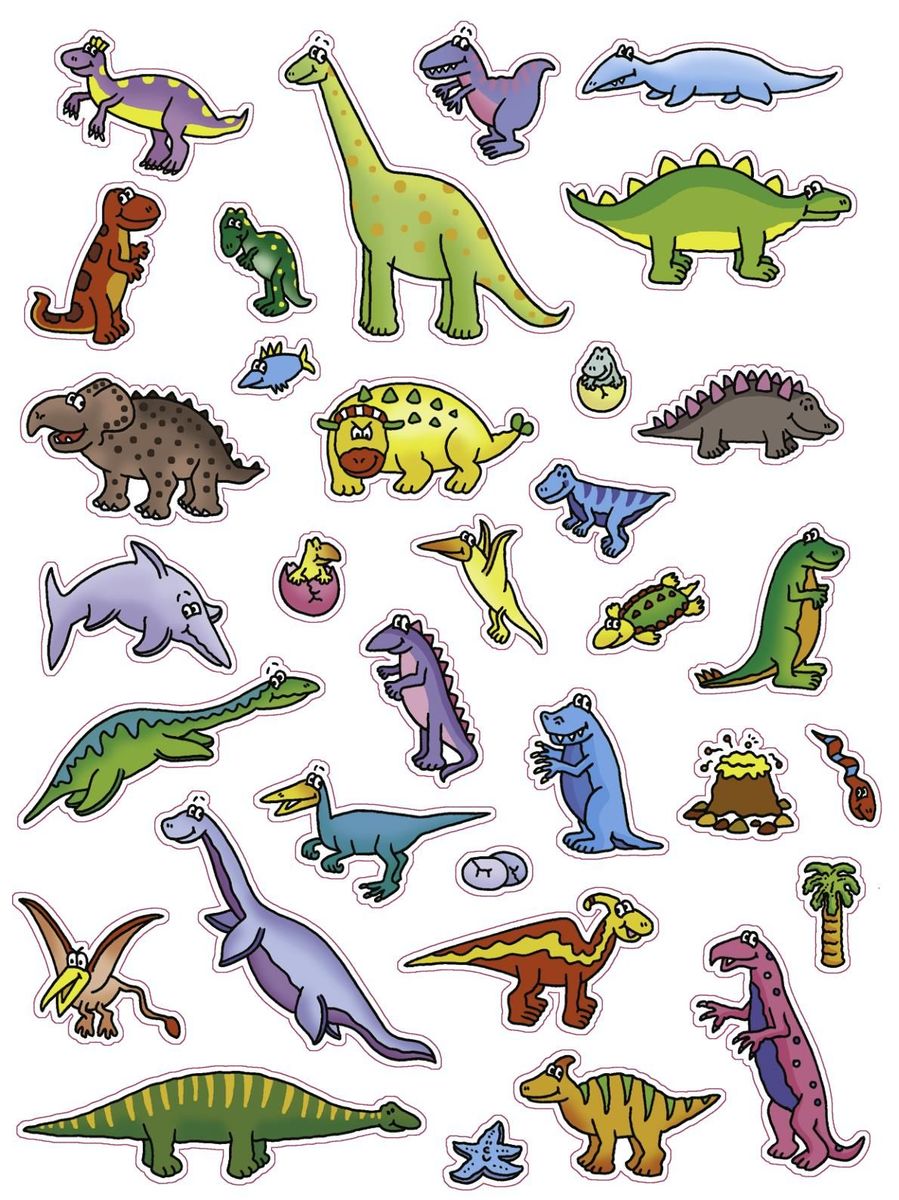 Weitere Ansicht: 555 Sticker Dinosaurier
