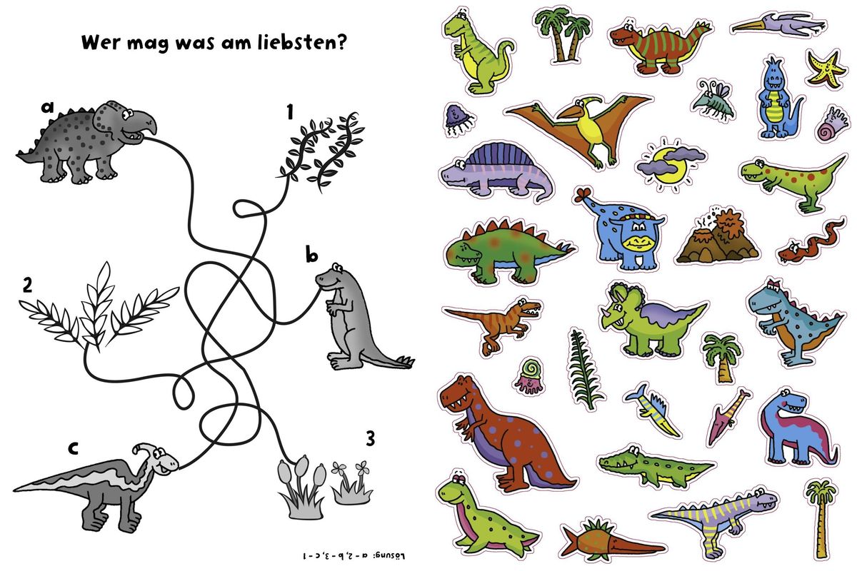 Weitere Ansicht: 555 Sticker Dinosaurier