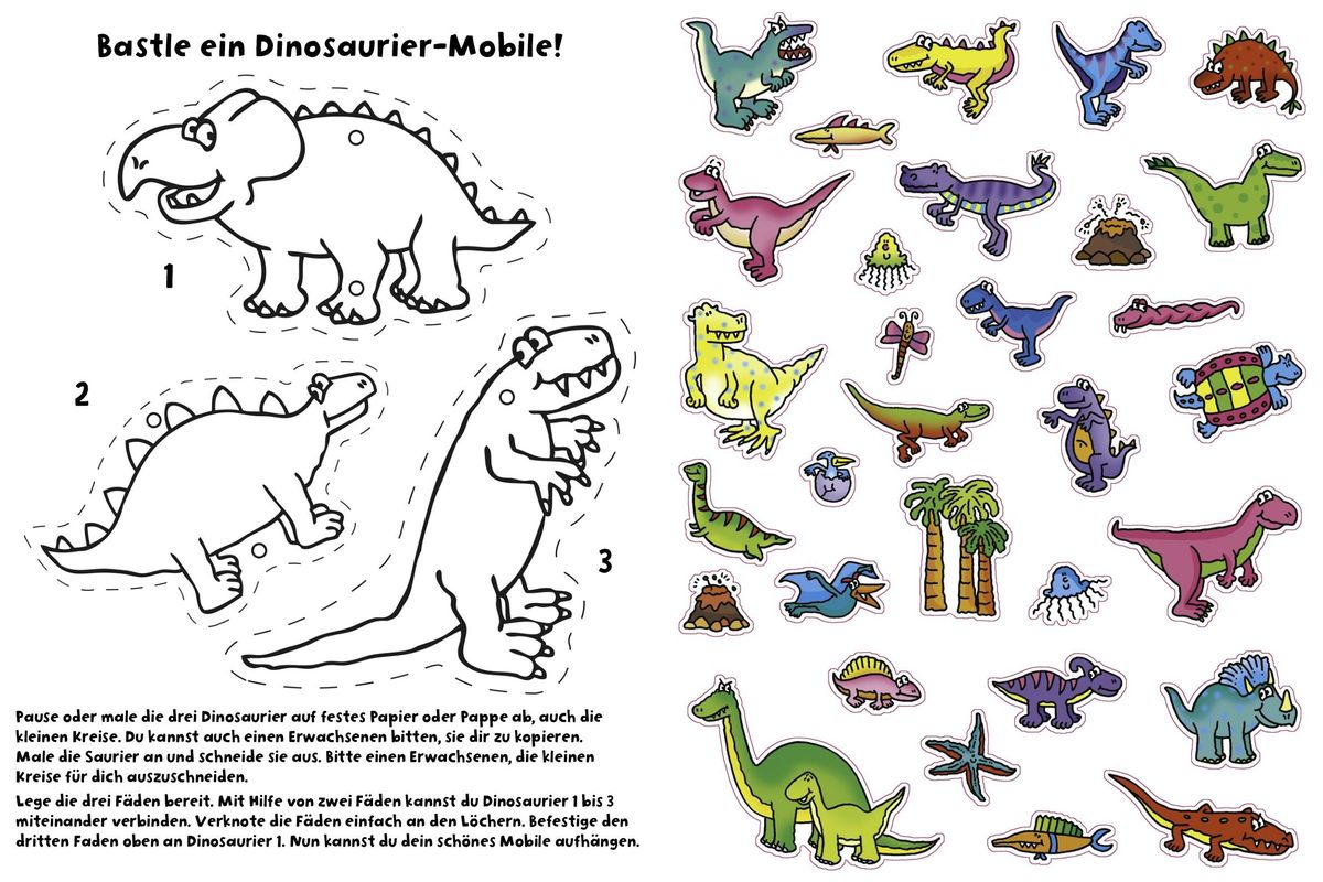 Weitere Ansicht: 555 Sticker Dinosaurier