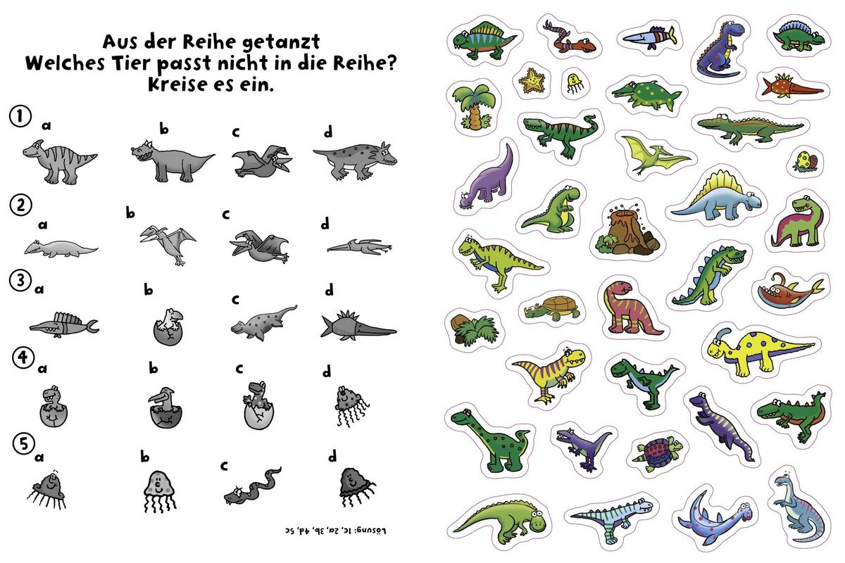 Weitere Ansicht: 555 Sticker Dinosaurier