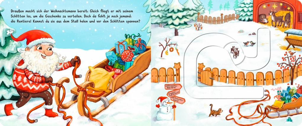 Weitere Ansicht: Meine Schiebebahn-Pappe: Hilf mit an Weihnachten | Kathrin Lena Orso