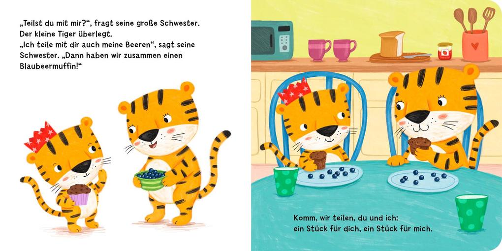 Weitere Ansicht: Teilen ist schön, kleiner Tiger! | Anja Kiel