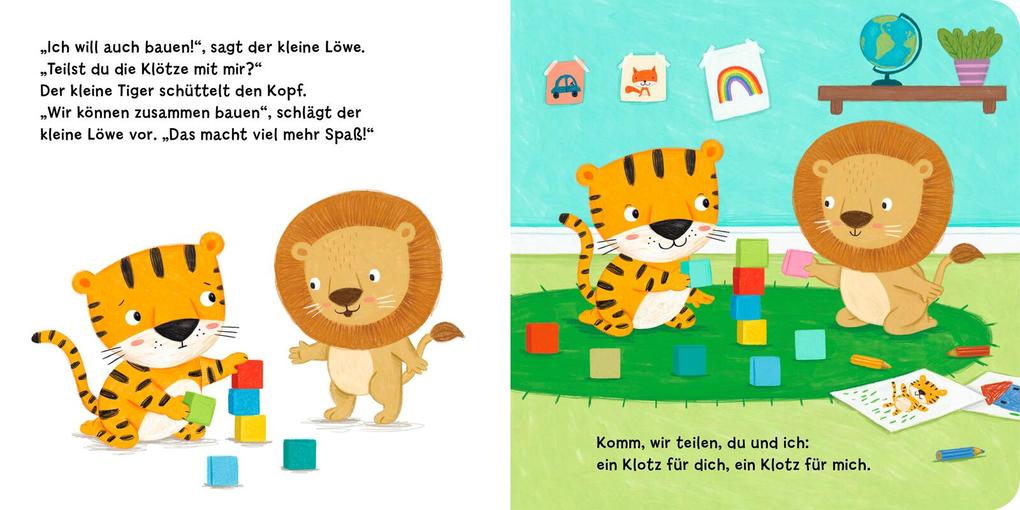 Weitere Ansicht: Teilen ist schön, kleiner Tiger! | Anja Kiel