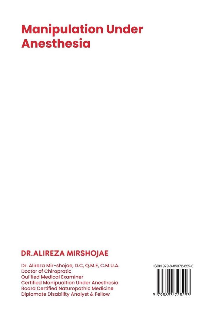 Weitere Ansicht: Discovering The Value & Effectiveness of Manipulation Under Anesthesia | Alireza Mirshojae