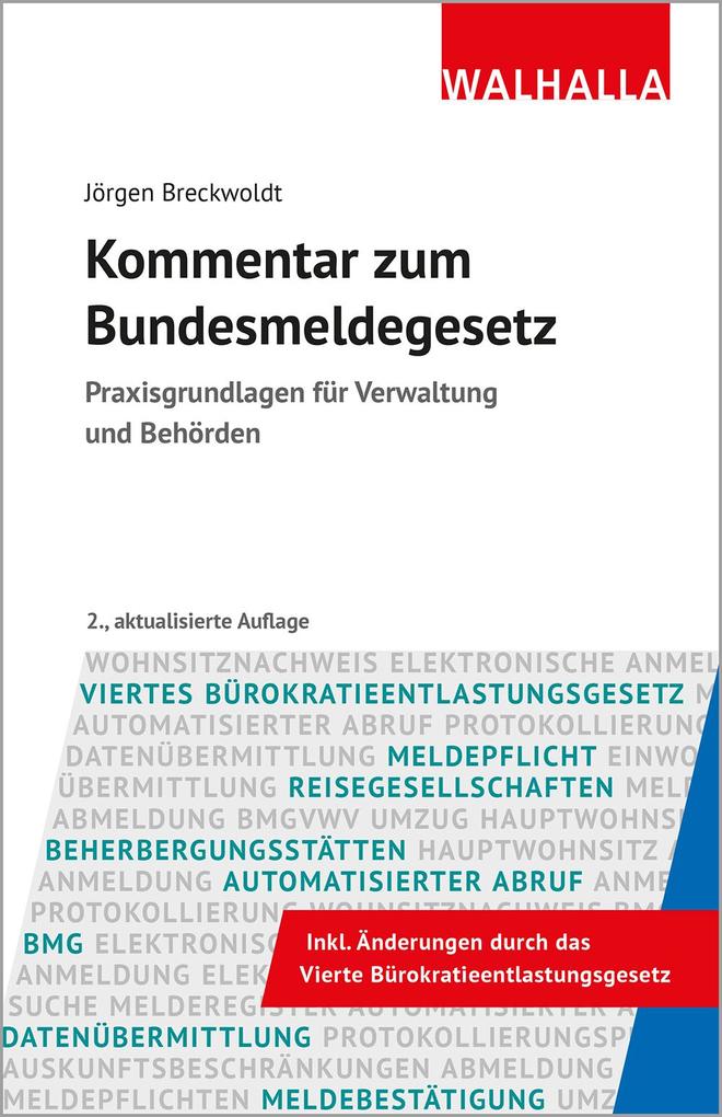 Produktbild: Kommentar zum Bundesmeldegesetz | Jörgen Breckwoldt