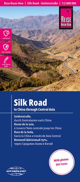 Produktbild: Reise Know-How Landkarte Seidenstraße / Silk Road (1:2 000 000): Durch Zentralasien nach China / To China through Central Asia
